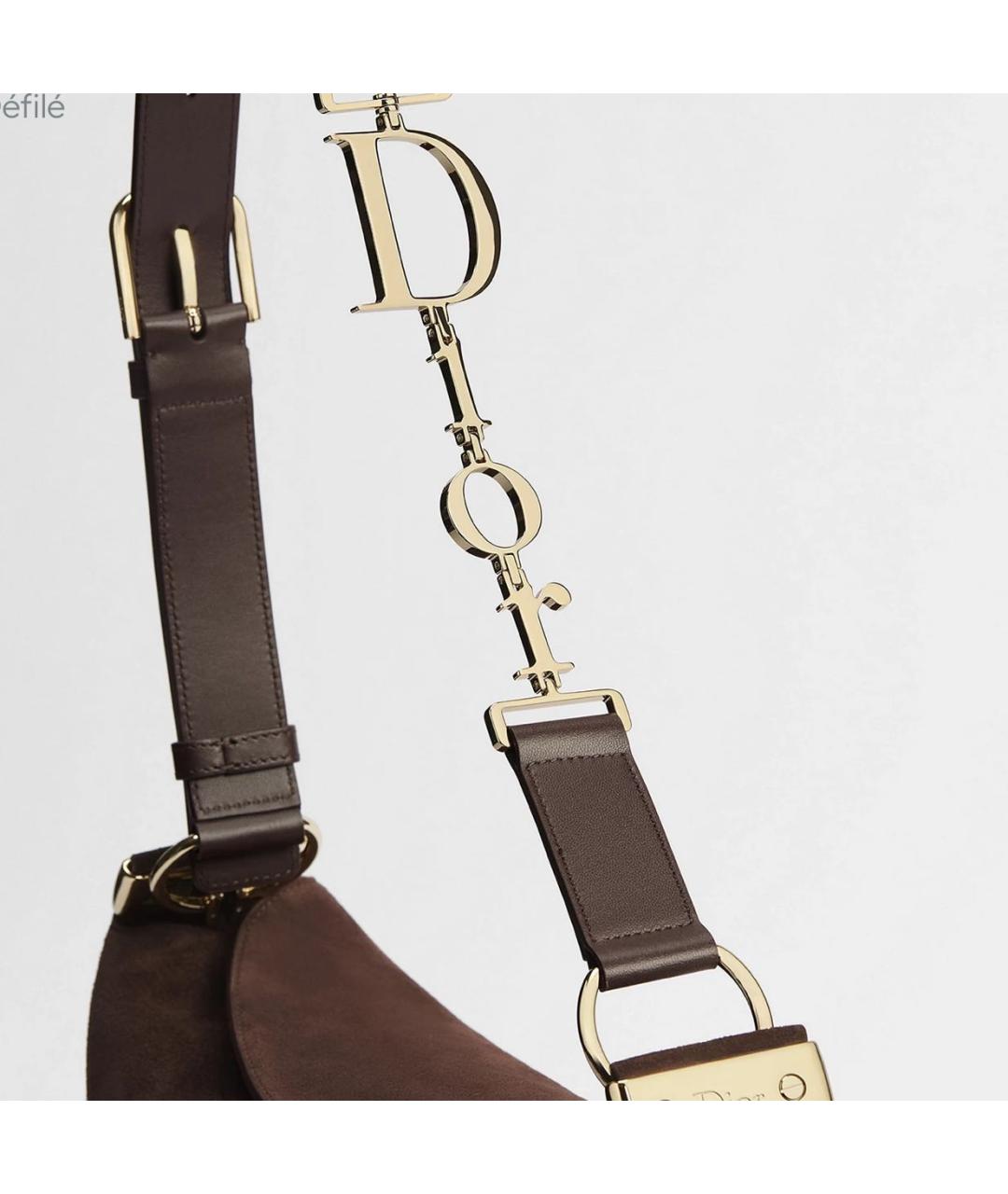 CHRISTIAN DIOR Коричневая сумка тоут, фото 4