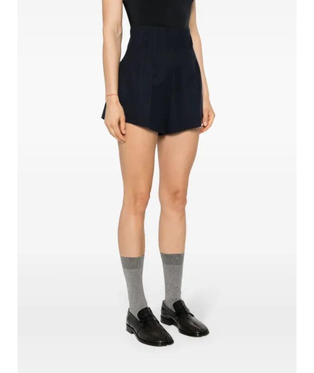 PRADA Темно-синие шерстяные шорты, фото 7