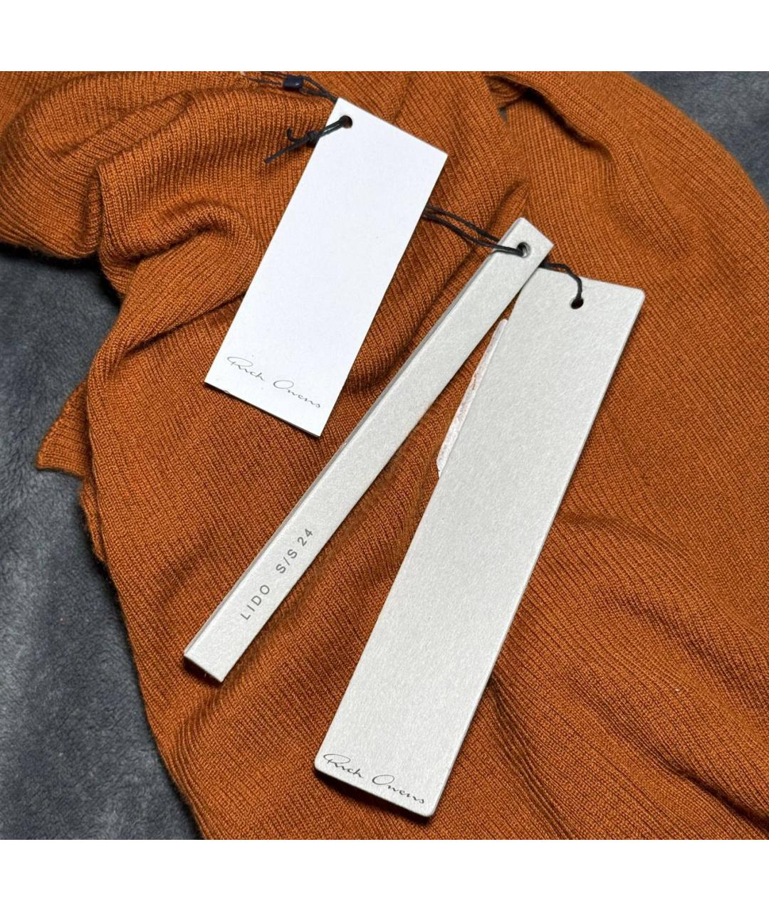 RICK OWENS Оранжевый джемпер / свитер, фото 4