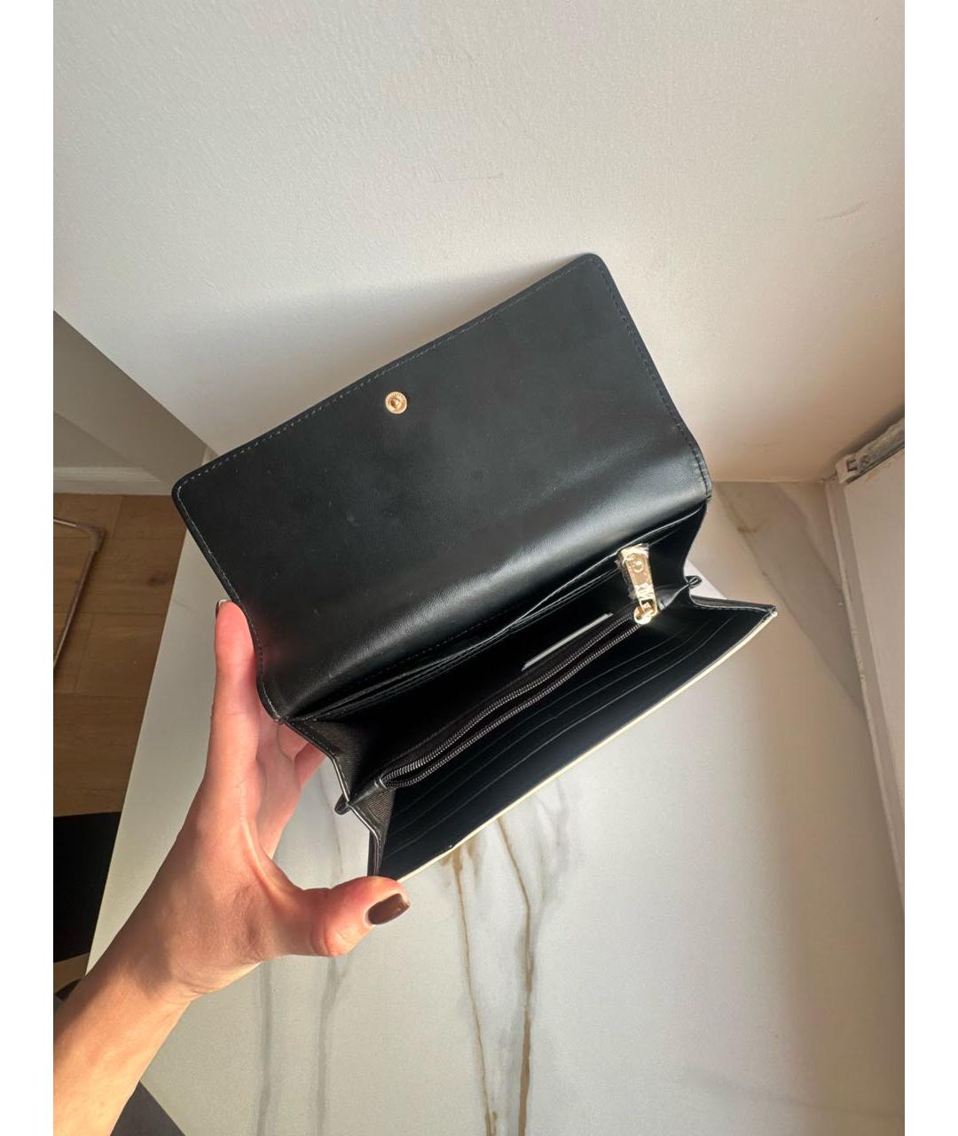 TRUSSARDI Бежевый кошелек из искусственной кожи, фото 4