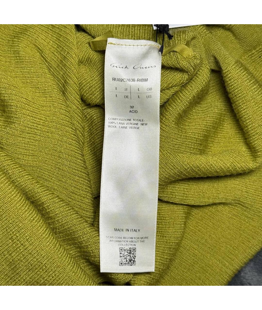 RICK OWENS Зеленый джемпер / свитер, фото 7