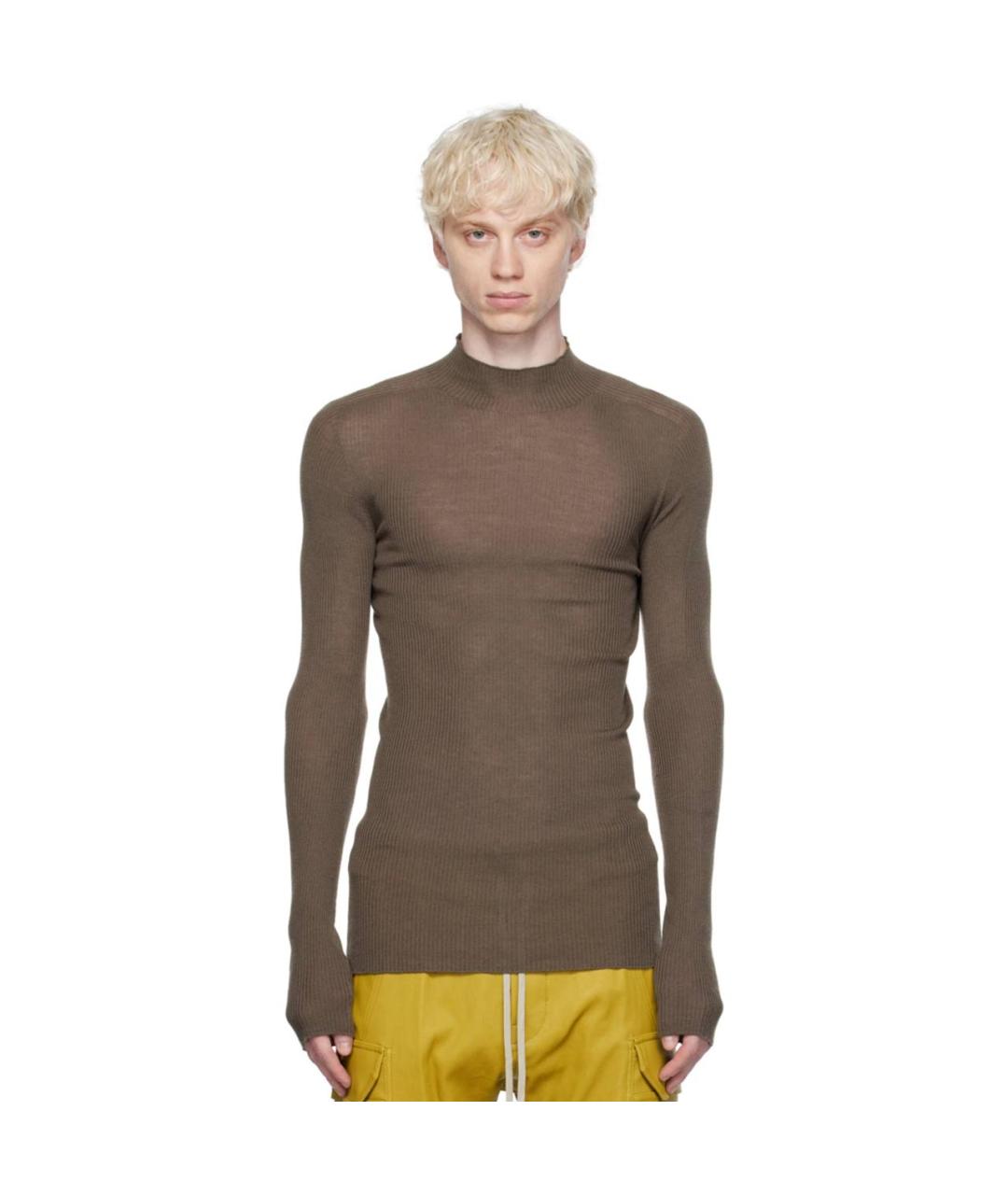 RICK OWENS Зеленый джемпер / свитер, фото 2