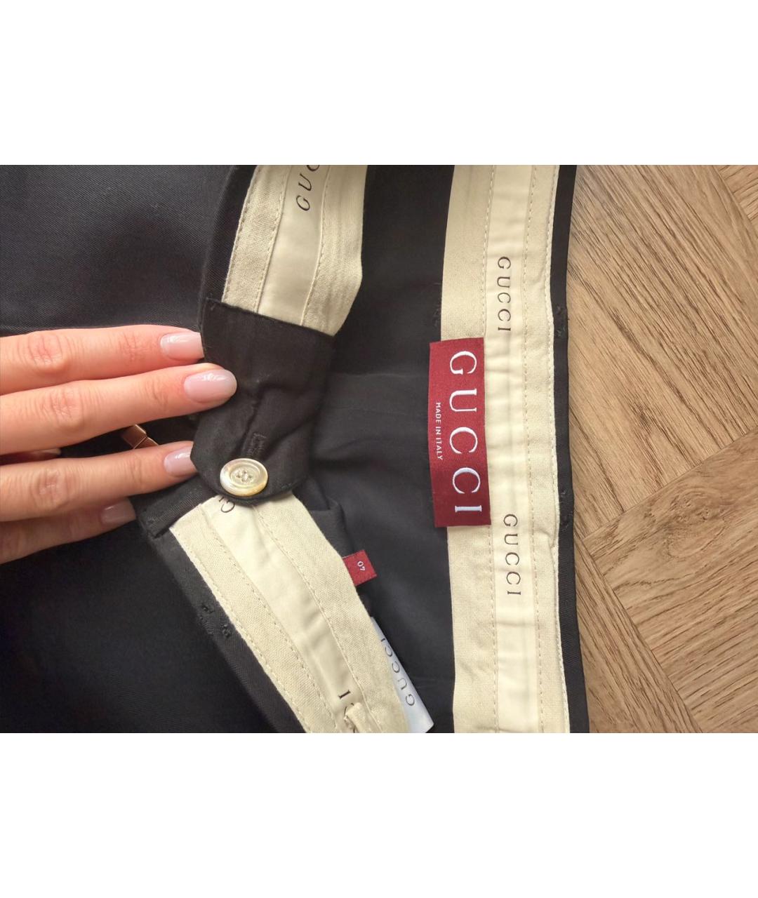 GUCCI Черные шерстяные шорты, фото 4