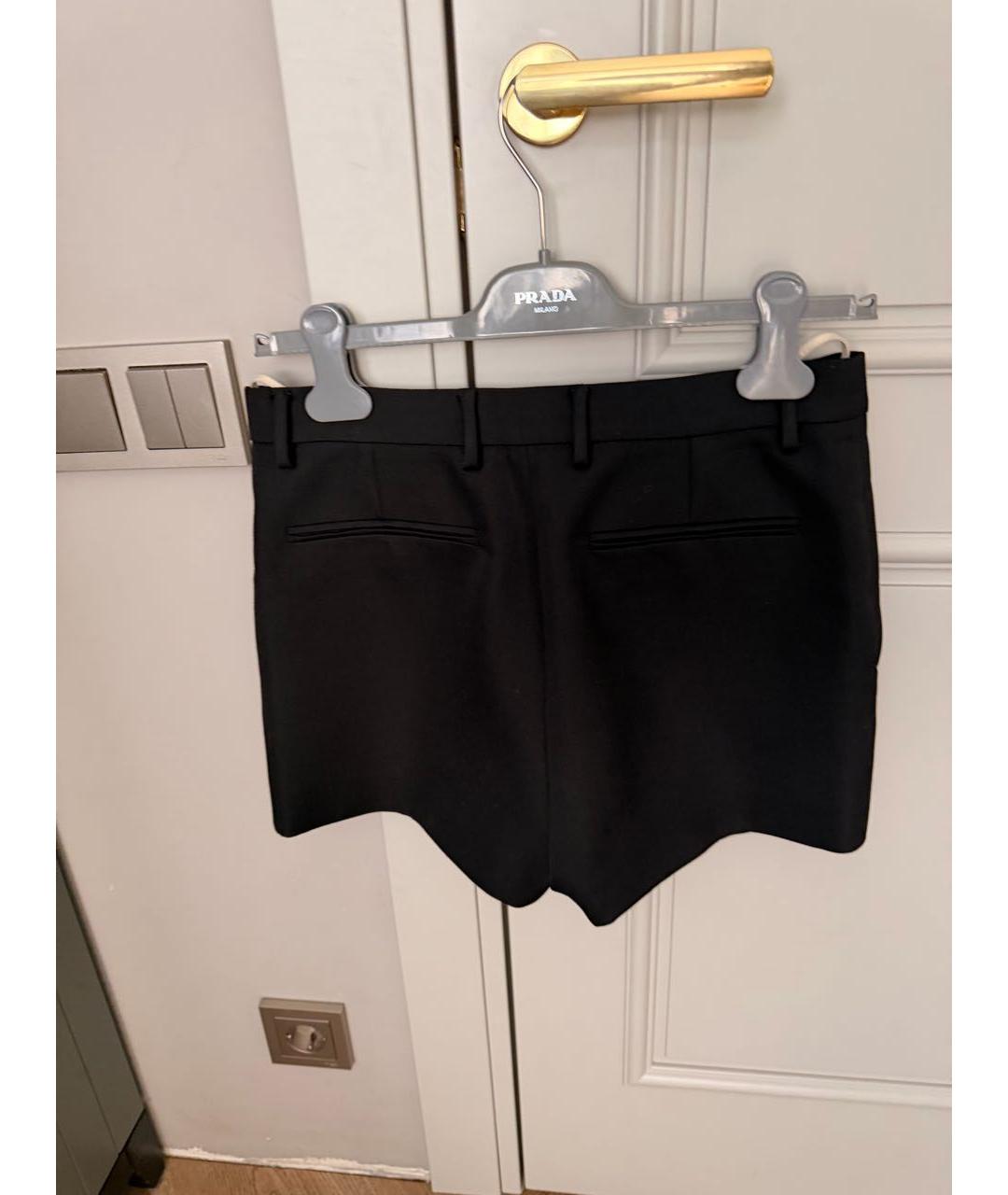 GUCCI Черные шерстяные шорты, фото 3