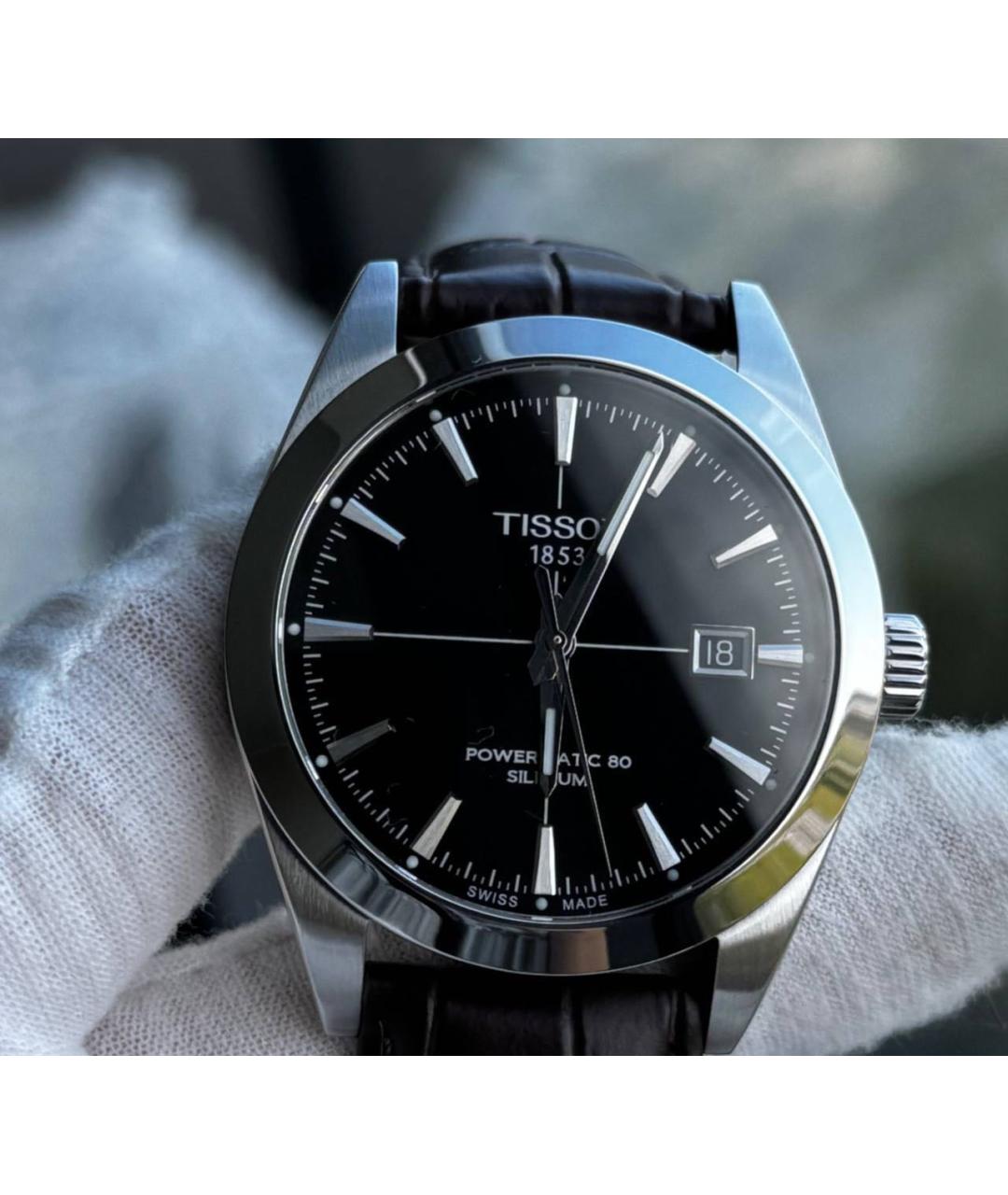 TISSOT Серебряные стальные часы, фото 2