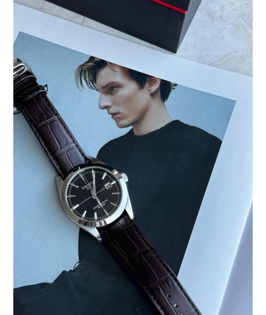 TISSOT Серебряные стальные часы, фото 4