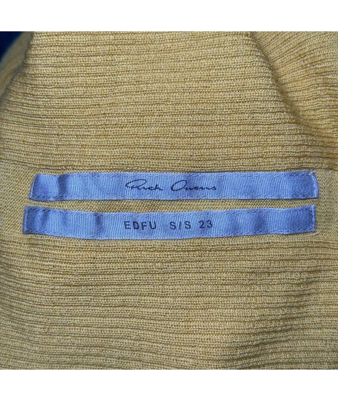 RICK OWENS Желтый джемпер / свитер, фото 6