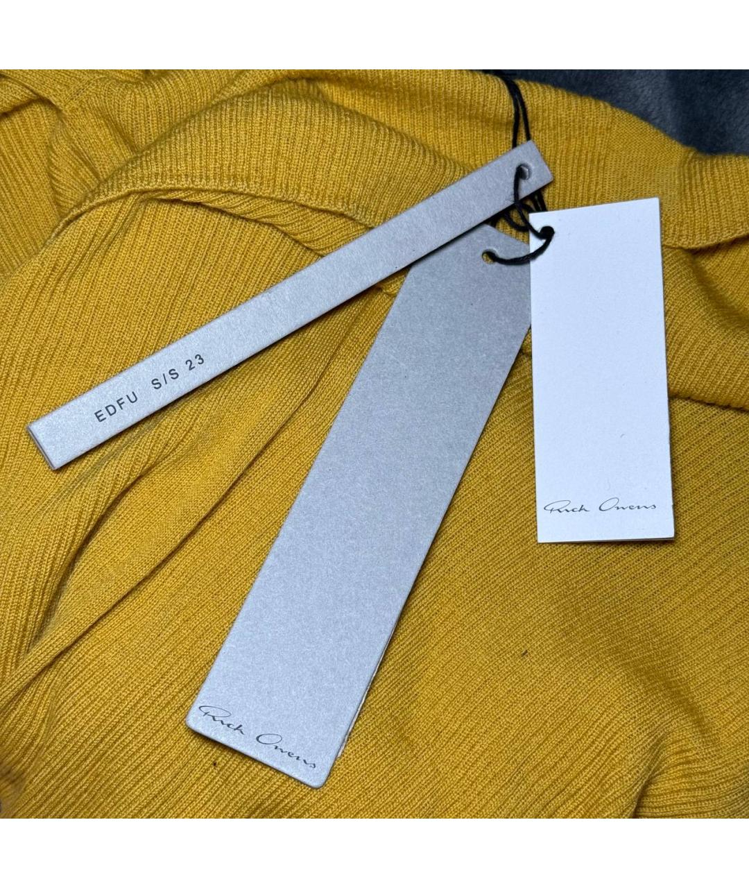 RICK OWENS Желтый джемпер / свитер, фото 4