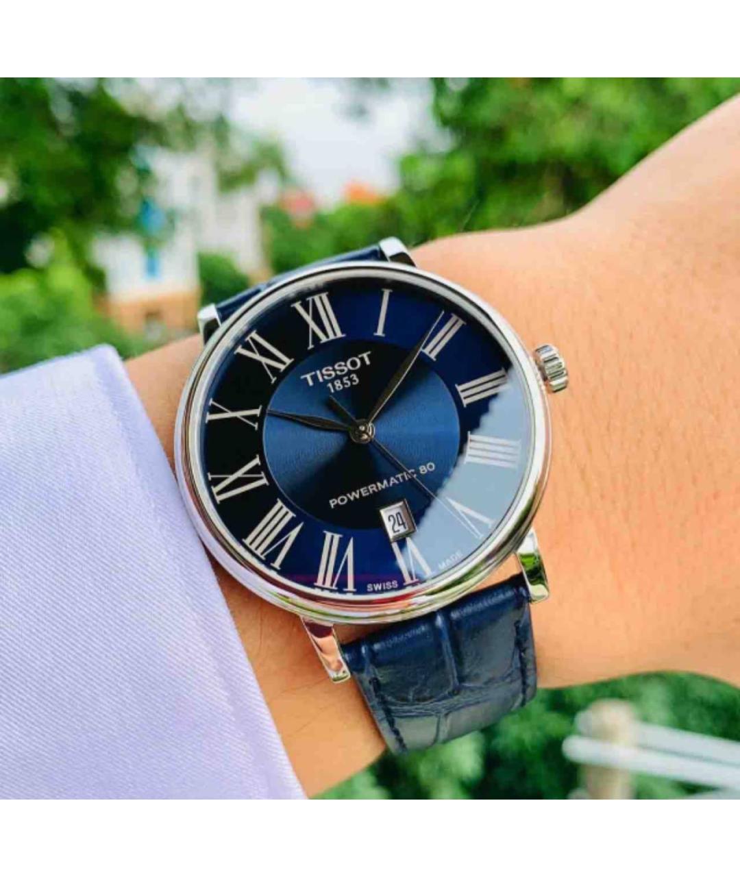 TISSOT Синие стальные часы, фото 4