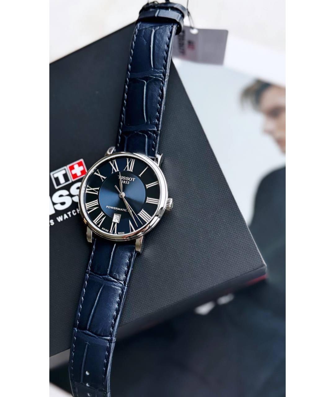 TISSOT Синие стальные часы, фото 3