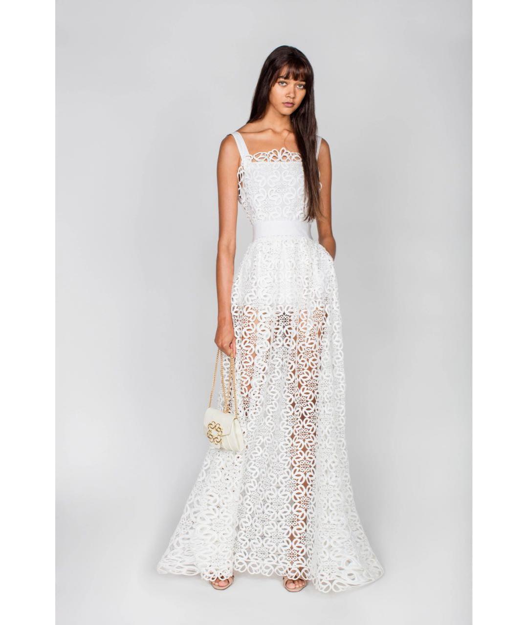 ELIE SAAB Белый кружевной сарафан, фото 5