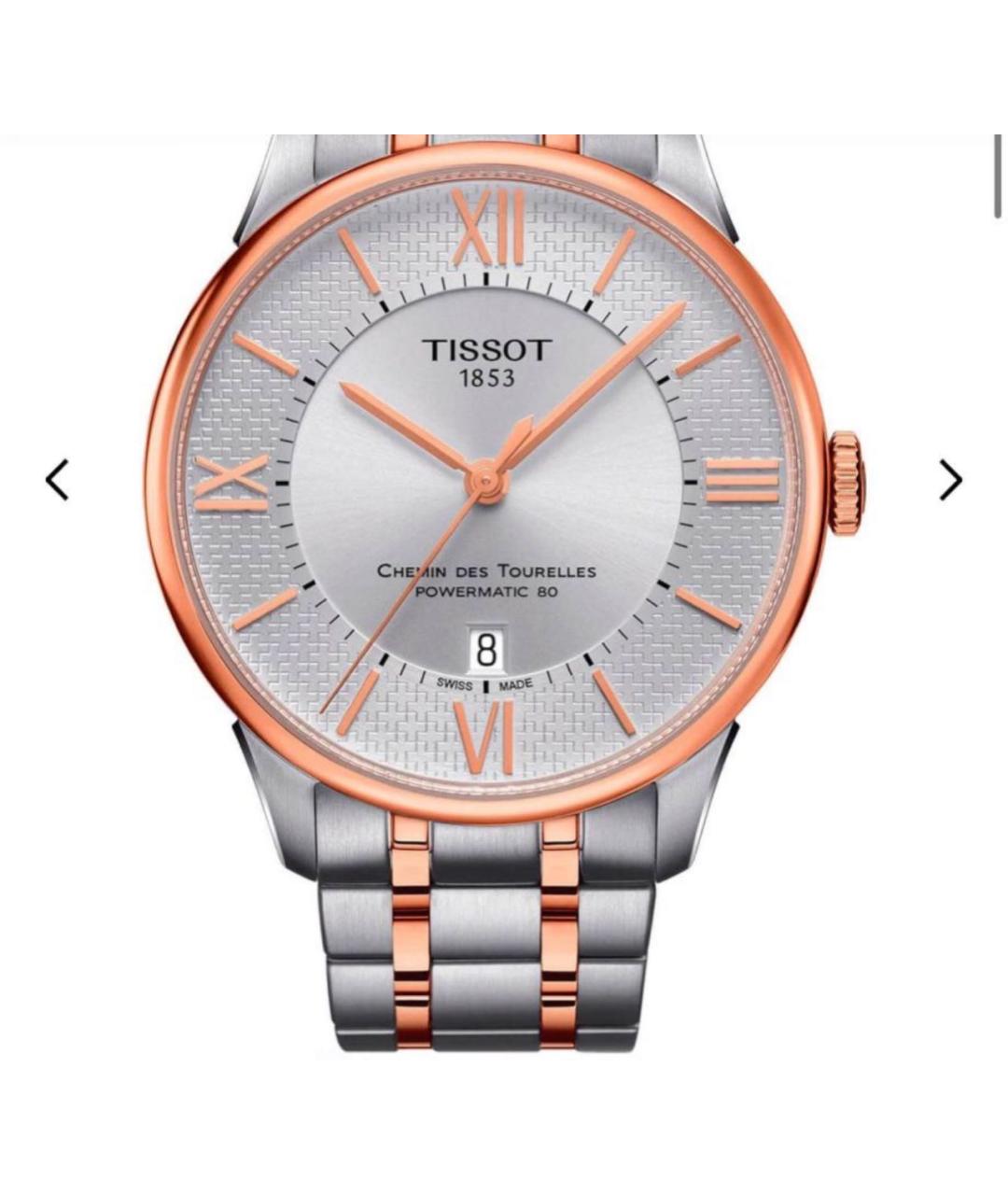 TISSOT Золотые стальные часы, фото 5