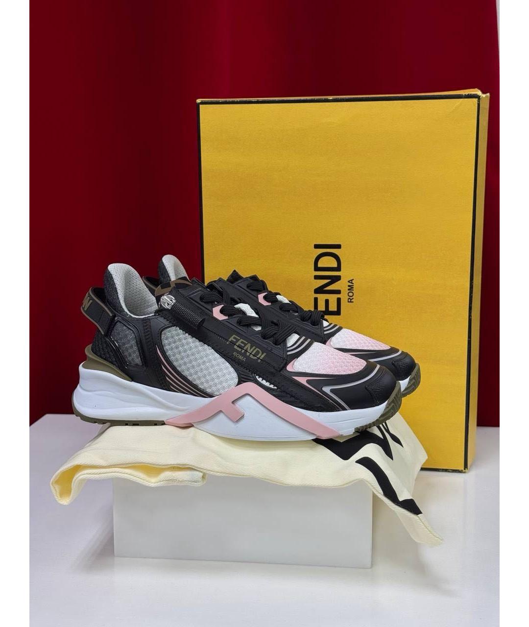 FENDI Розовые кроссовки, фото 7