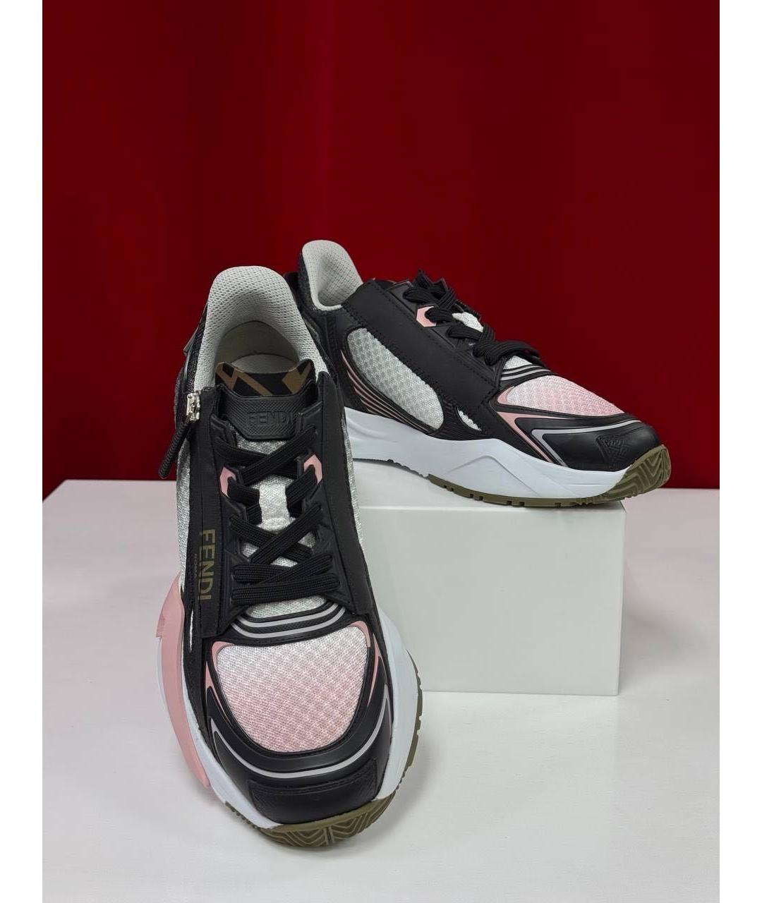 FENDI Розовые кроссовки, фото 8