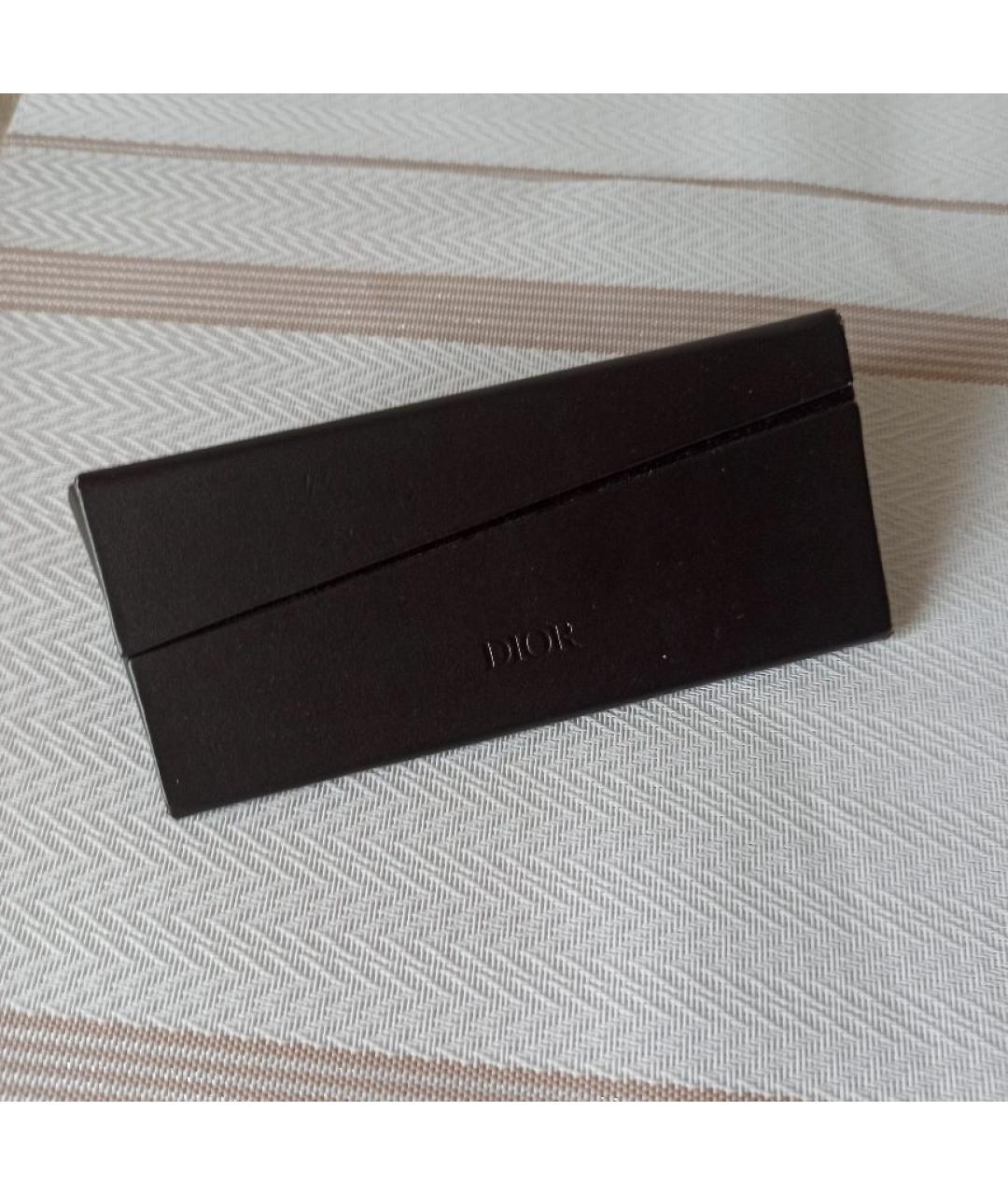 CHRISTIAN DIOR Коричневые пластиковые солнцезащитные очки, фото 4