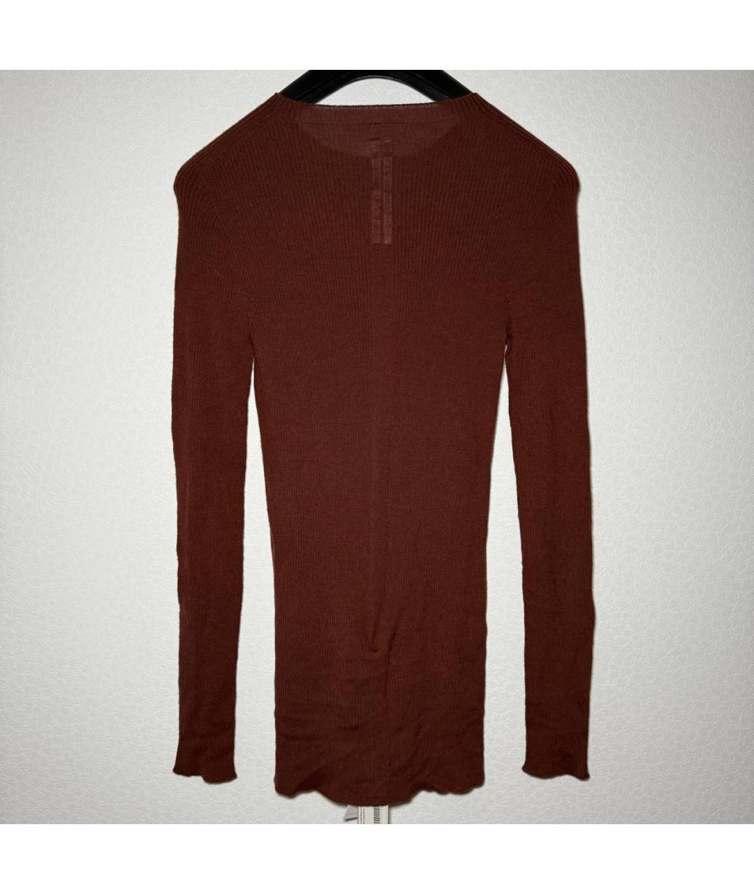 RICK OWENS Коричневый джемпер / свитер, фото 3