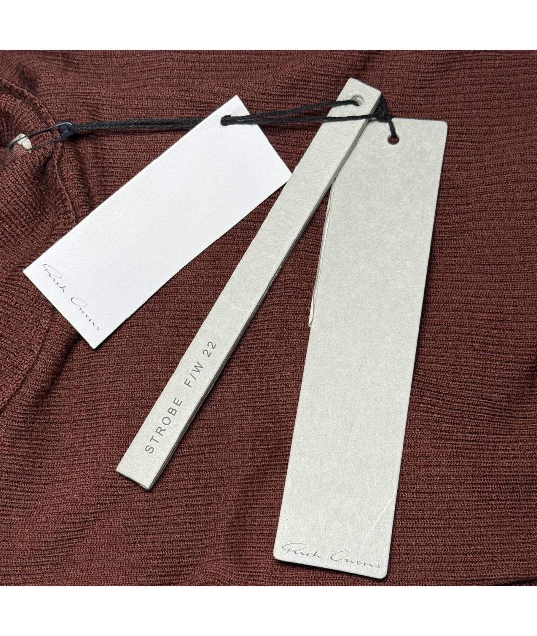 RICK OWENS Коричневый джемпер / свитер, фото 4