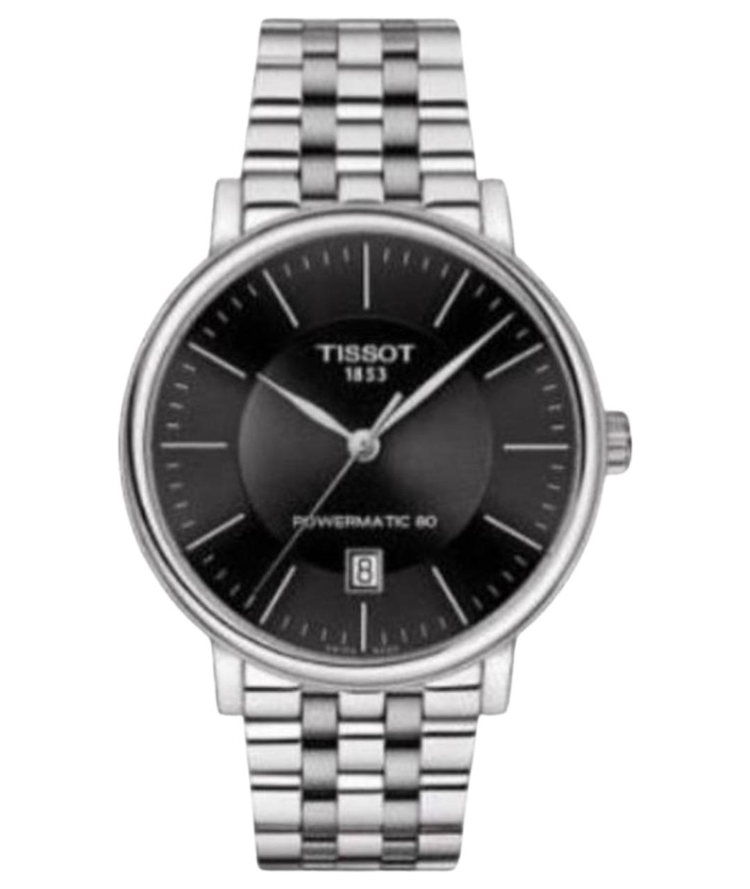 TISSOT Серебряные стальные часы, фото 1
