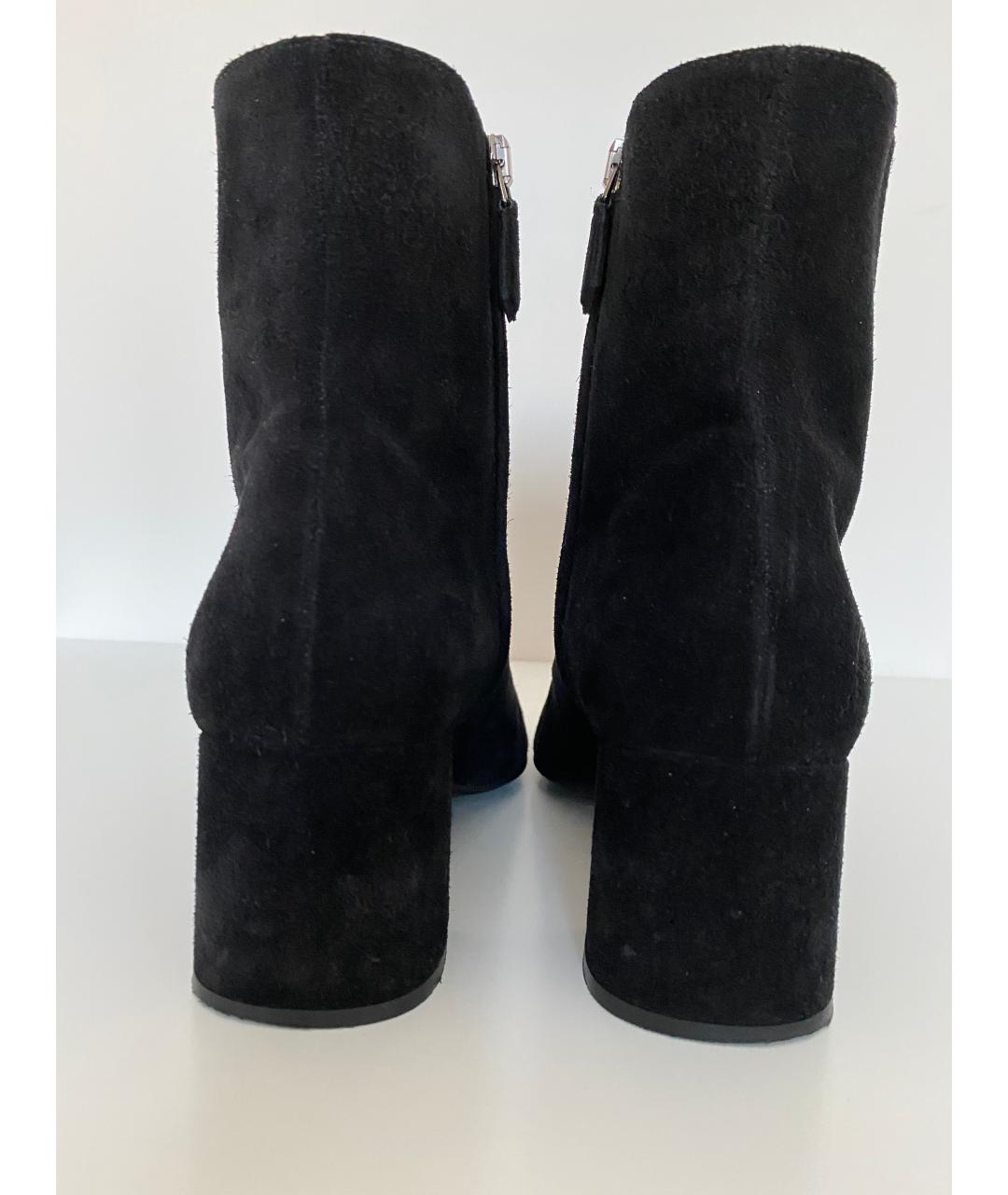 PRADA Черные замшевые ботильоны, фото 4