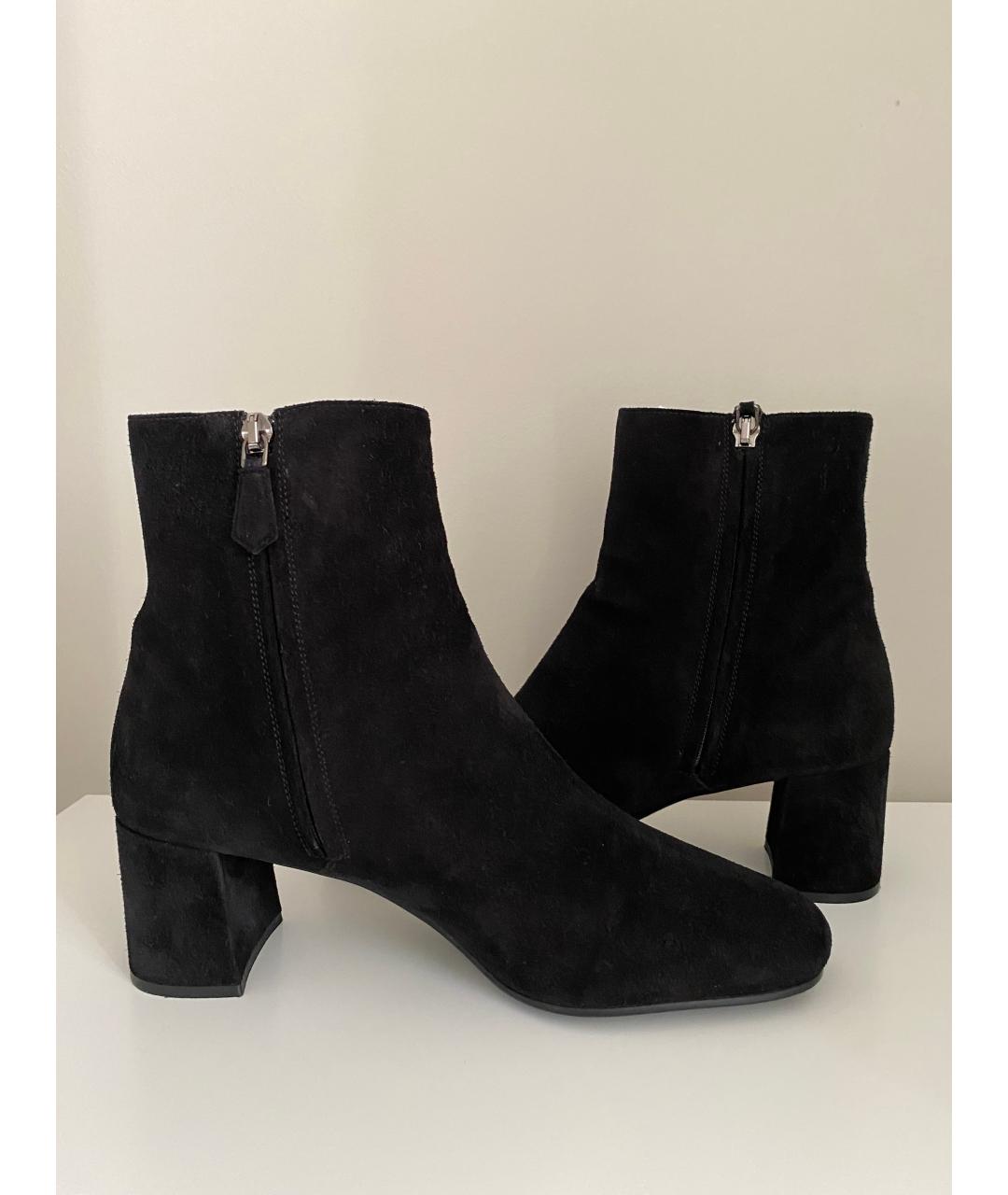 PRADA Черные замшевые ботильоны, фото 7