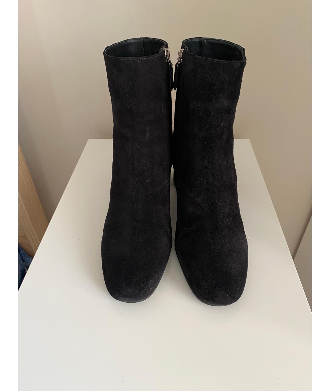 PRADA Черные замшевые ботильоны, фото 2