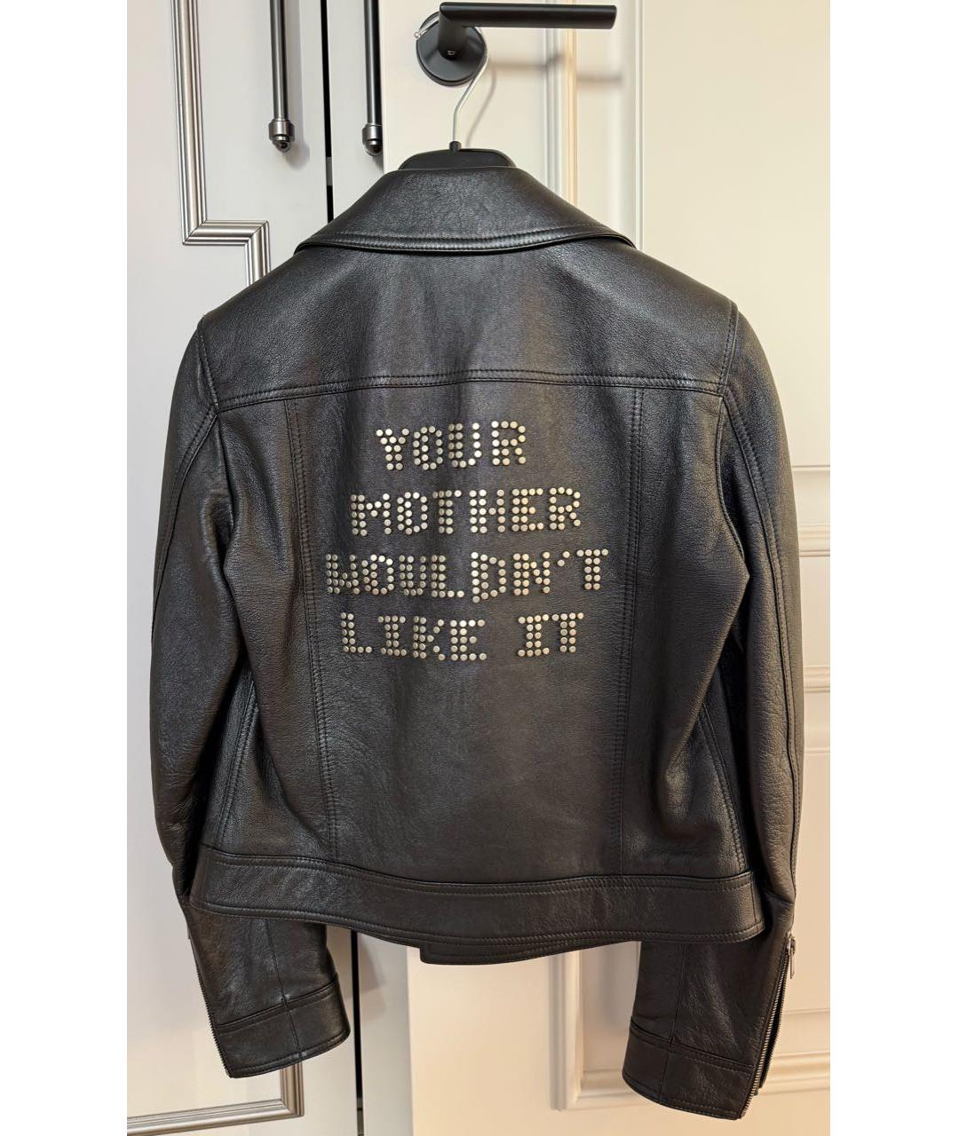 SAINT LAURENT Черная кожаная куртка, фото 2