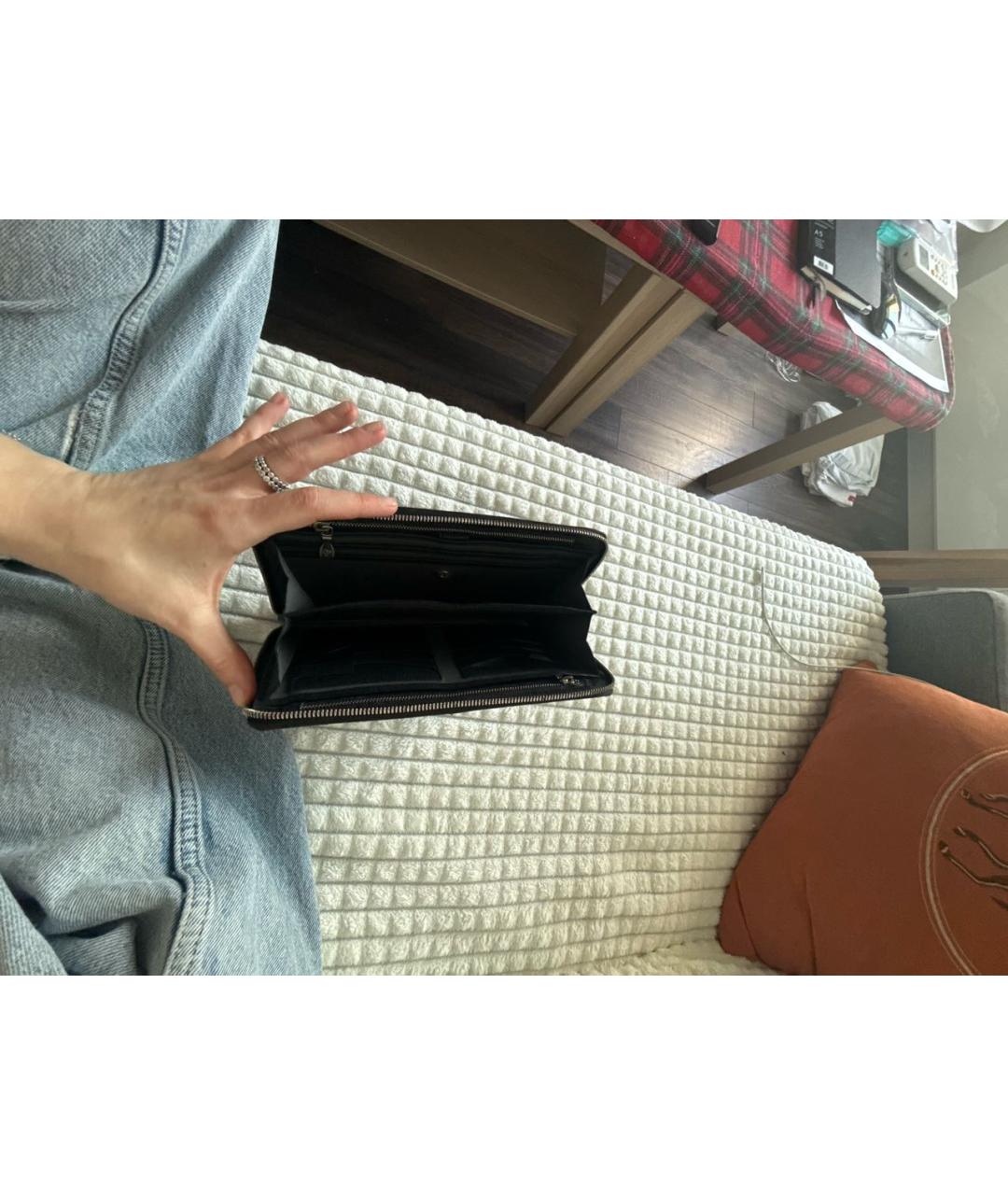 Castello d'Oro Черный кожаный кошелек, фото 4