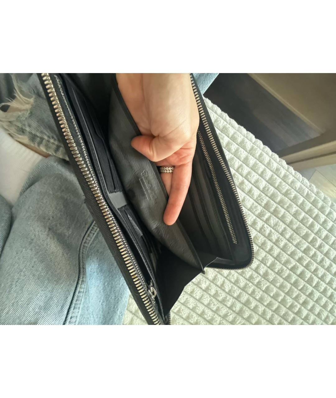 Castello d'Oro Черный кожаный кошелек, фото 5