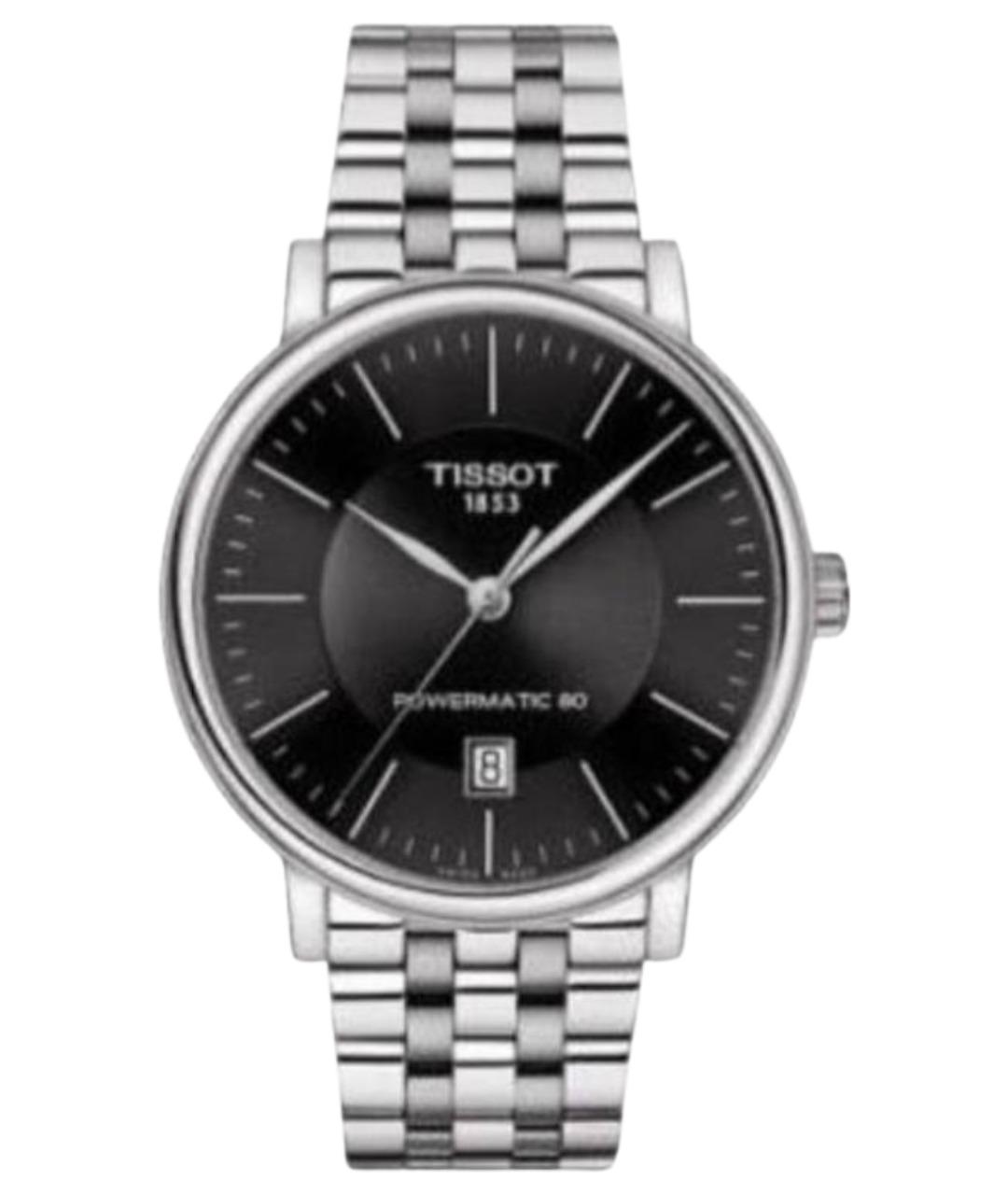 TISSOT Серебряные стальные часы, фото 1