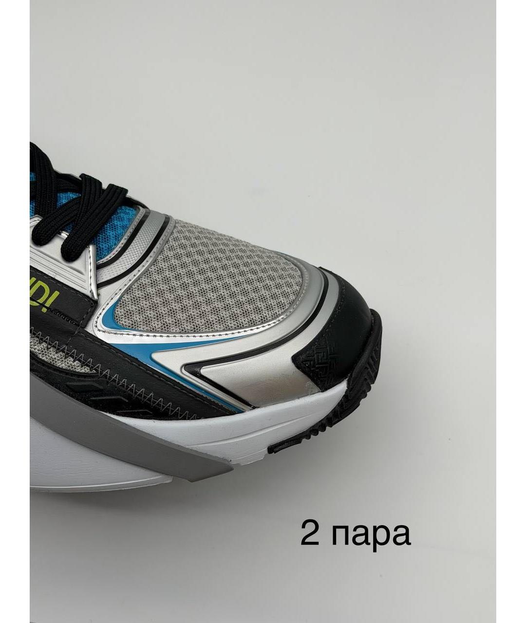 FENDI Зеленые низкие кроссовки / кеды, фото 8