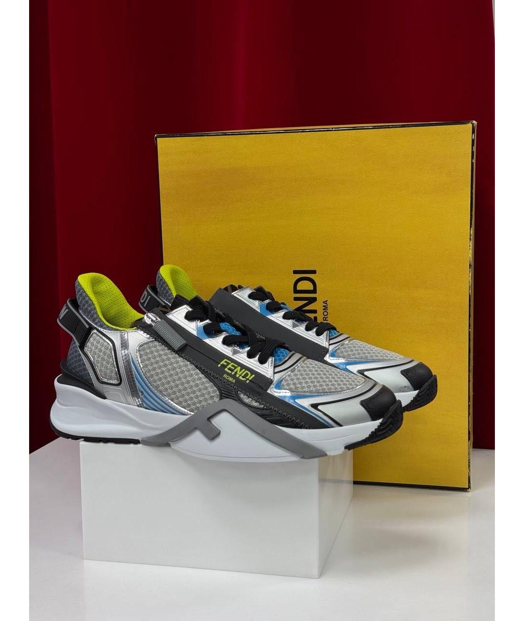 FENDI Зеленые низкие кроссовки / кеды, фото 5