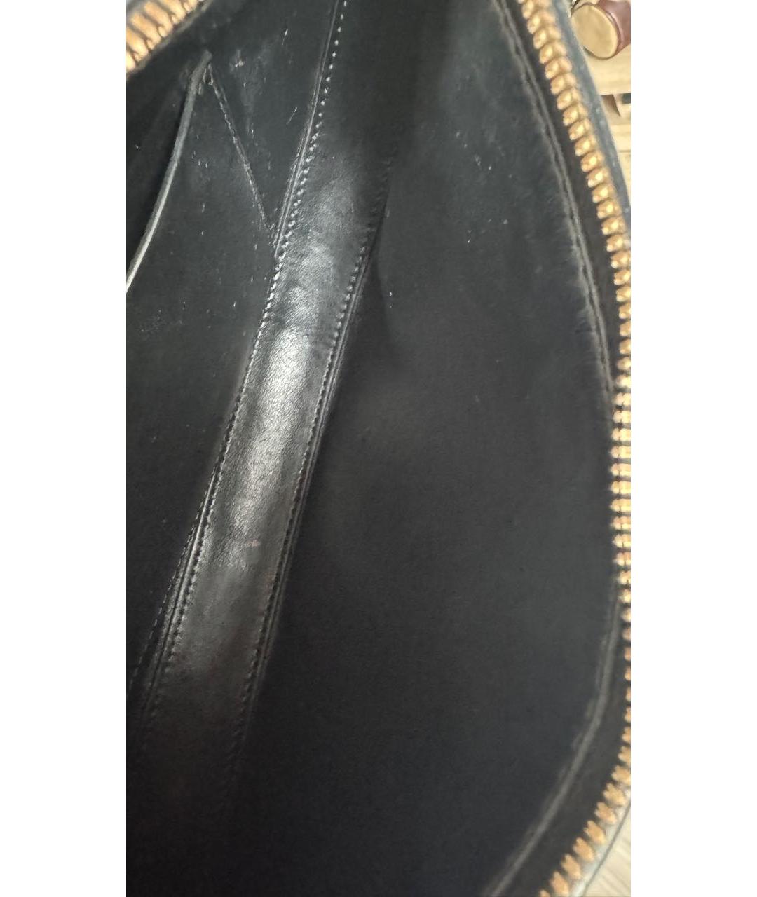 BOTTEGA VENETA Черная кожаная сумка через плечо, фото 8
