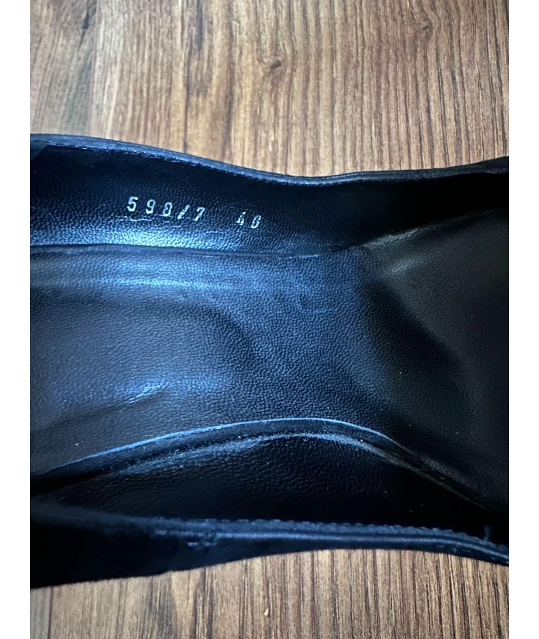 VERSACE Черные замшевые туфли, фото 8