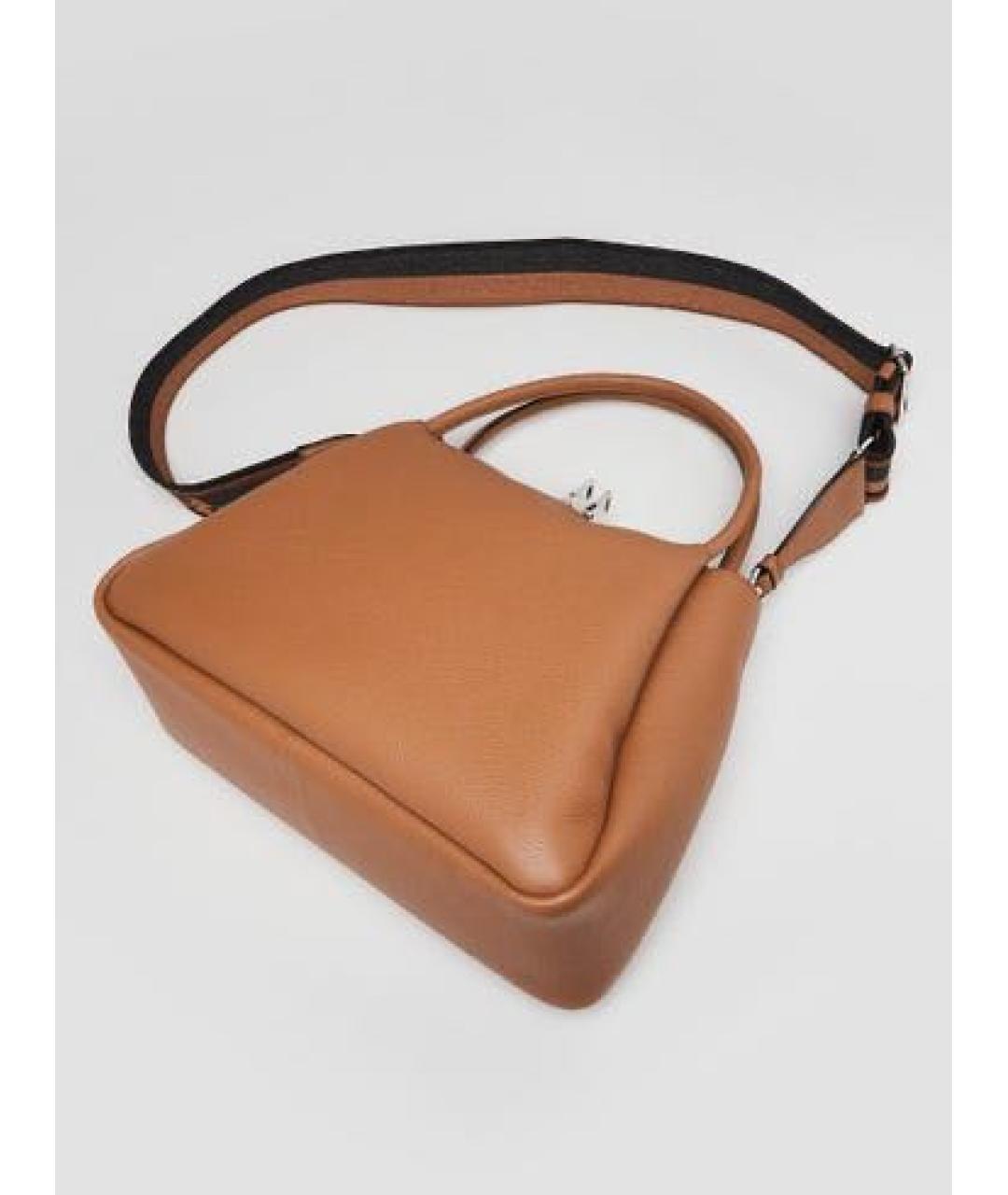 PRADA Коричневая кожаная сумка через плечо, фото 3