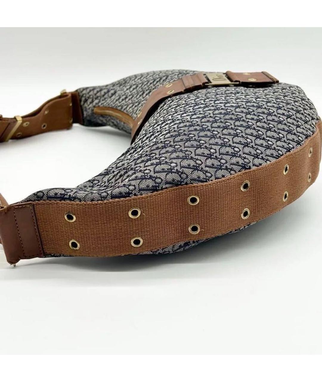 CHRISTIAN DIOR Темно-синяя сумка через плечо, фото 3