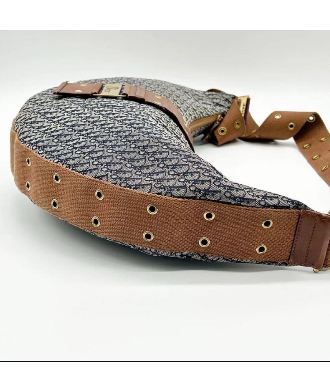 CHRISTIAN DIOR Темно-синяя сумка через плечо, фото 4