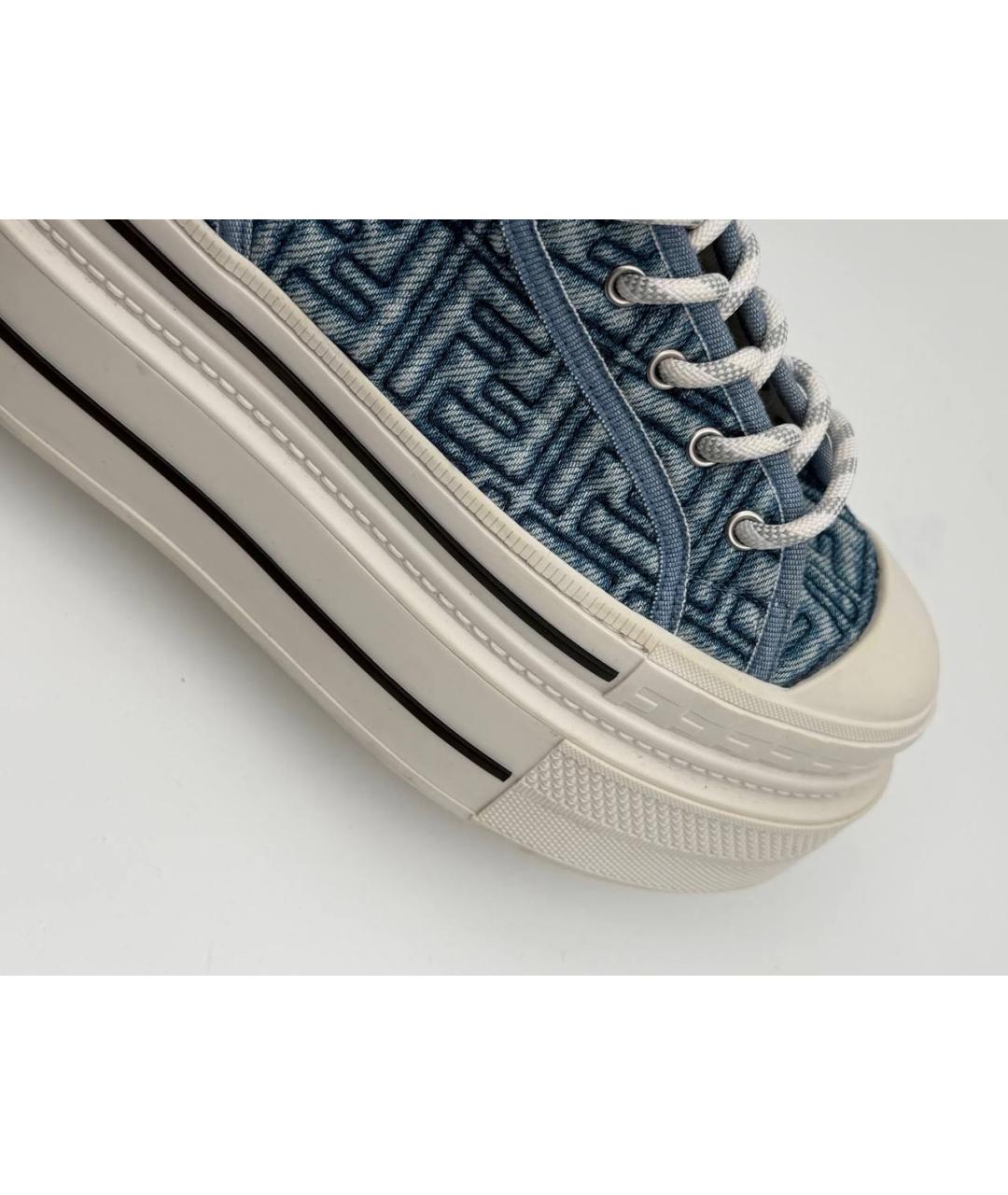 FENDI Голубые кеды, фото 8