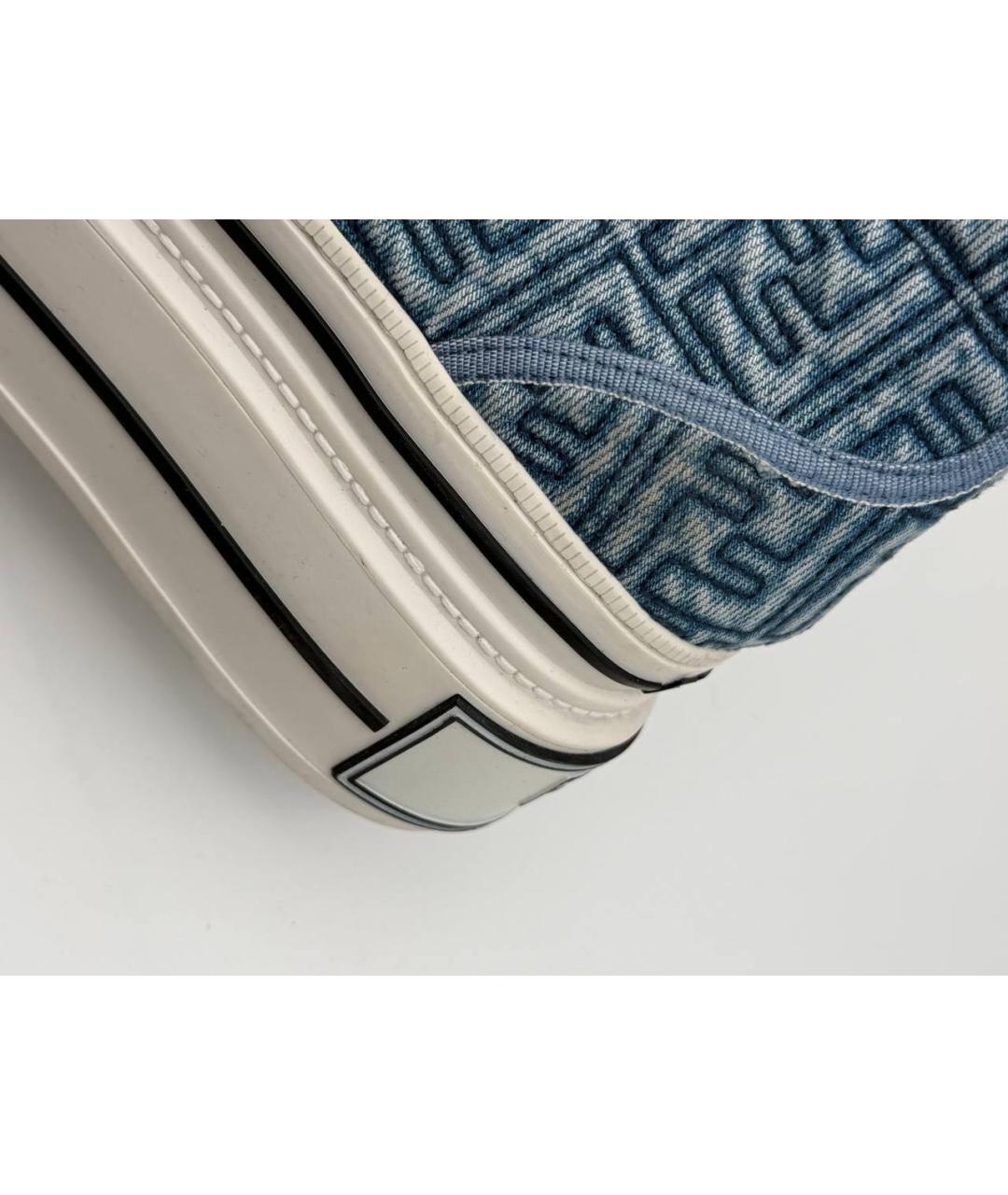 FENDI Голубые кеды, фото 6