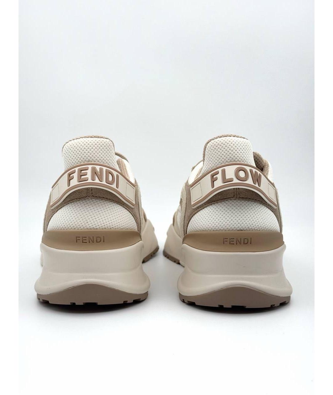 FENDI Коричневые кроссовки, фото 4