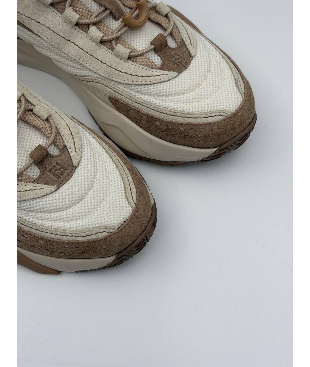 FENDI Коричневые кроссовки, фото 7