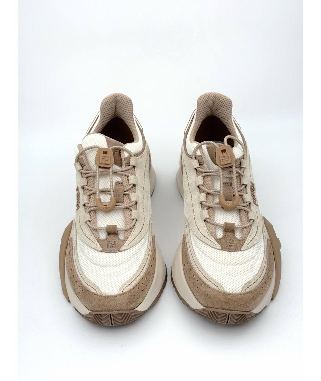 FENDI Коричневые кроссовки, фото 2