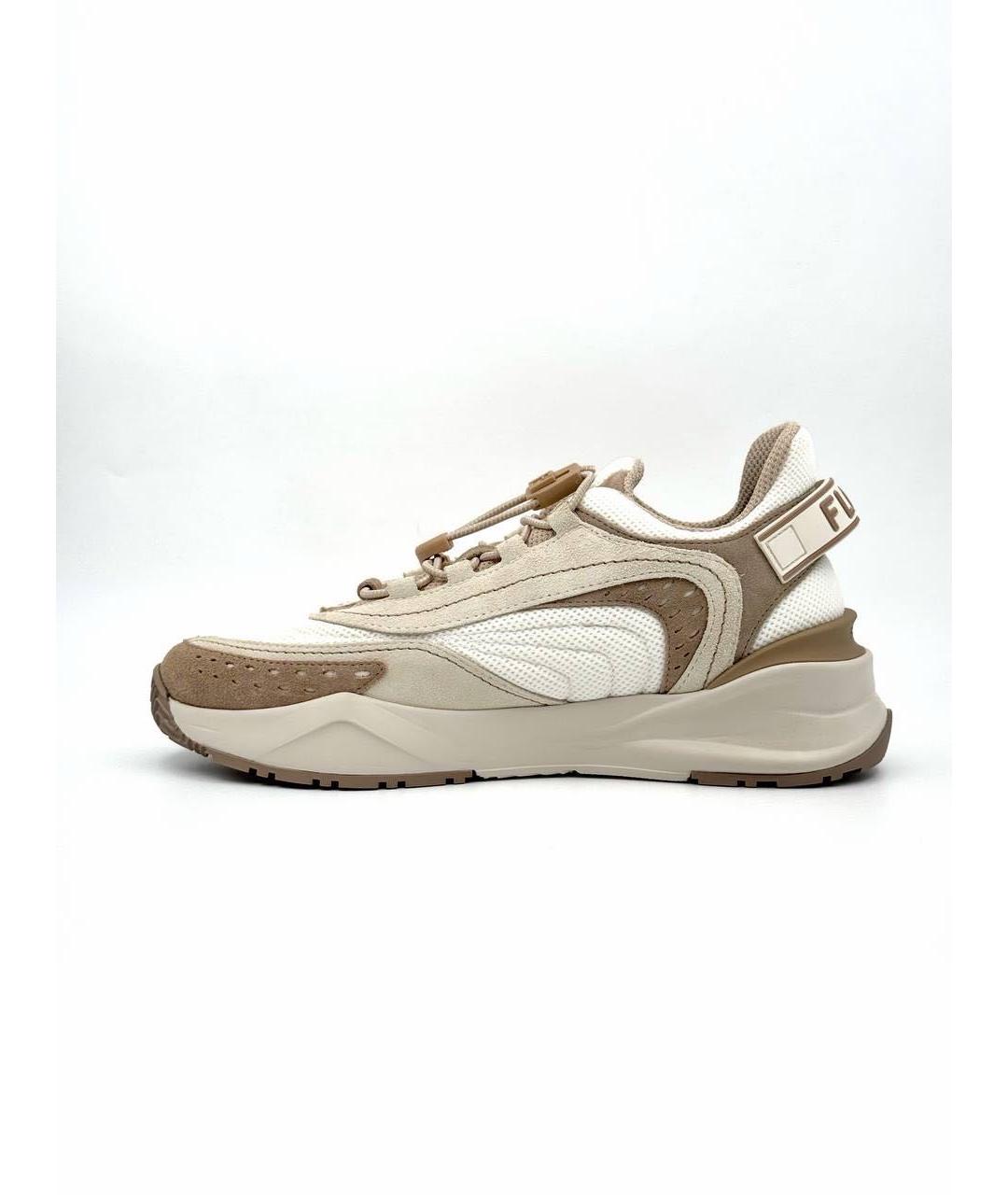 FENDI Коричневые кроссовки, фото 3