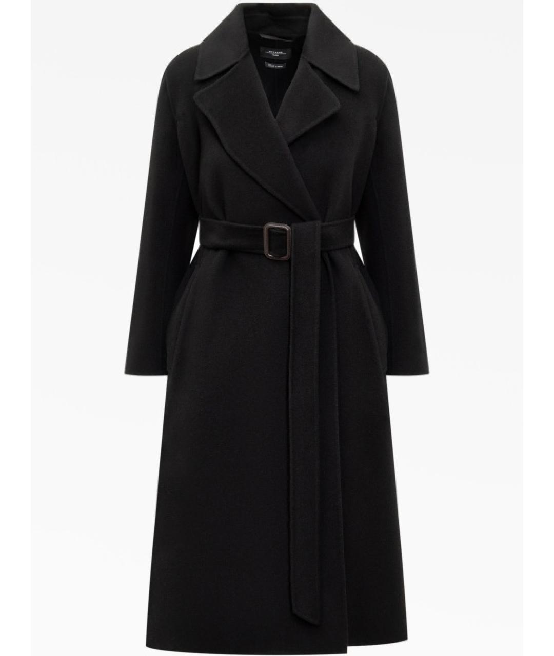 MAX MARA Черное шерстяное пальто, фото 4