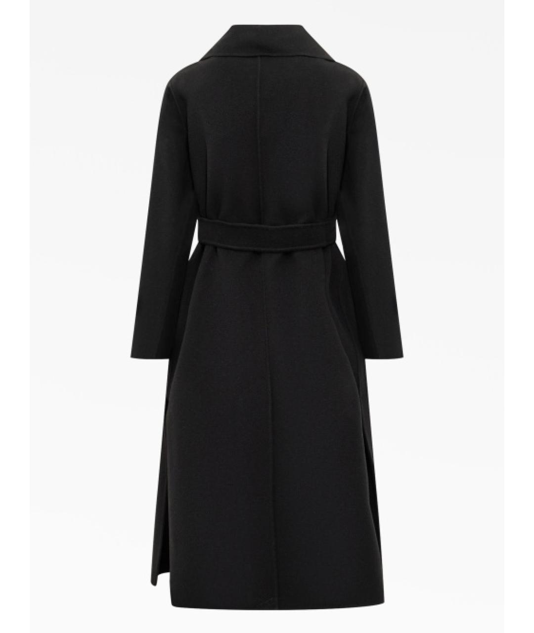 MAX MARA Черное шерстяное пальто, фото 2