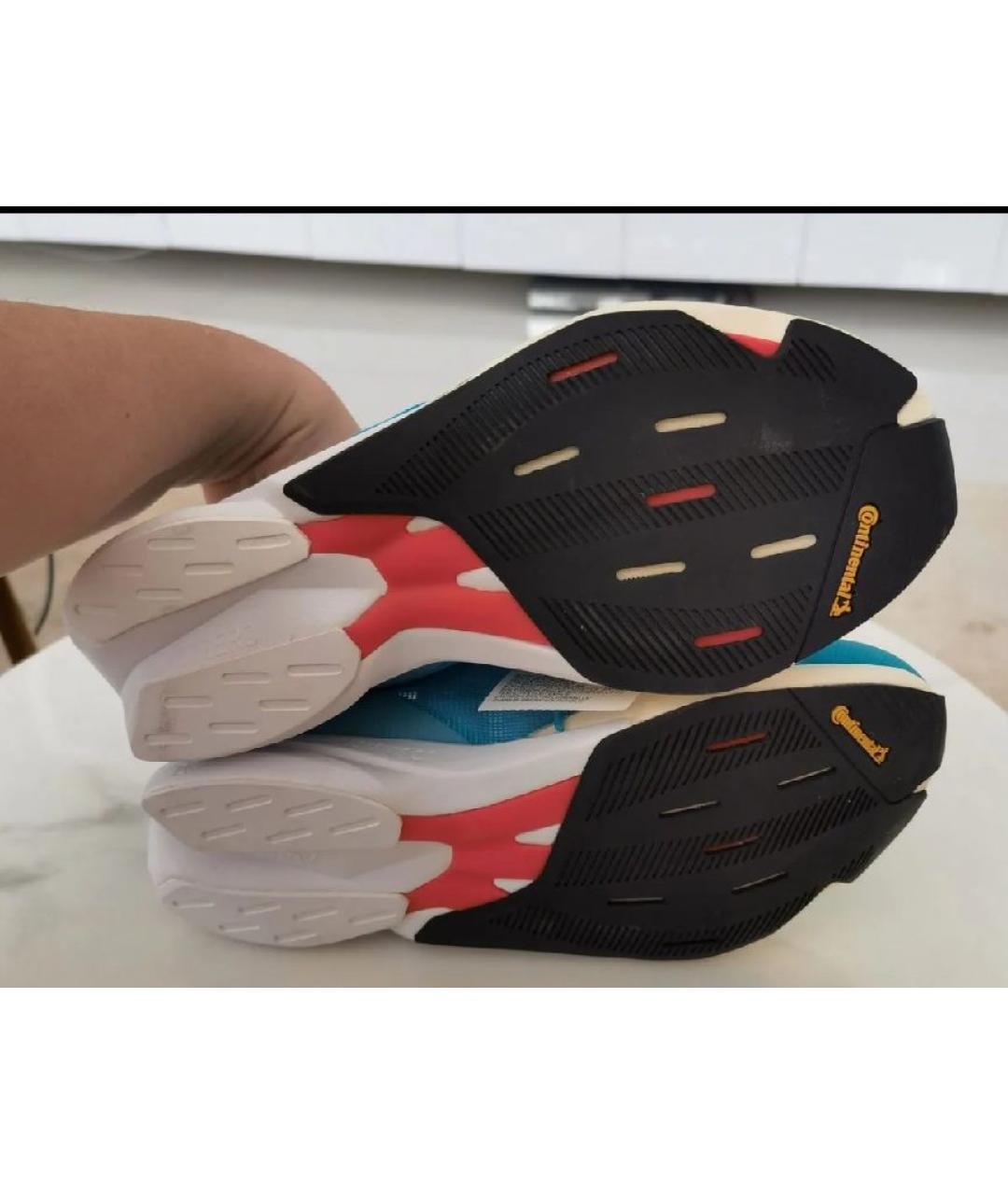 ADIDAS Голубые текстильные низкие кроссовки / кеды, фото 7