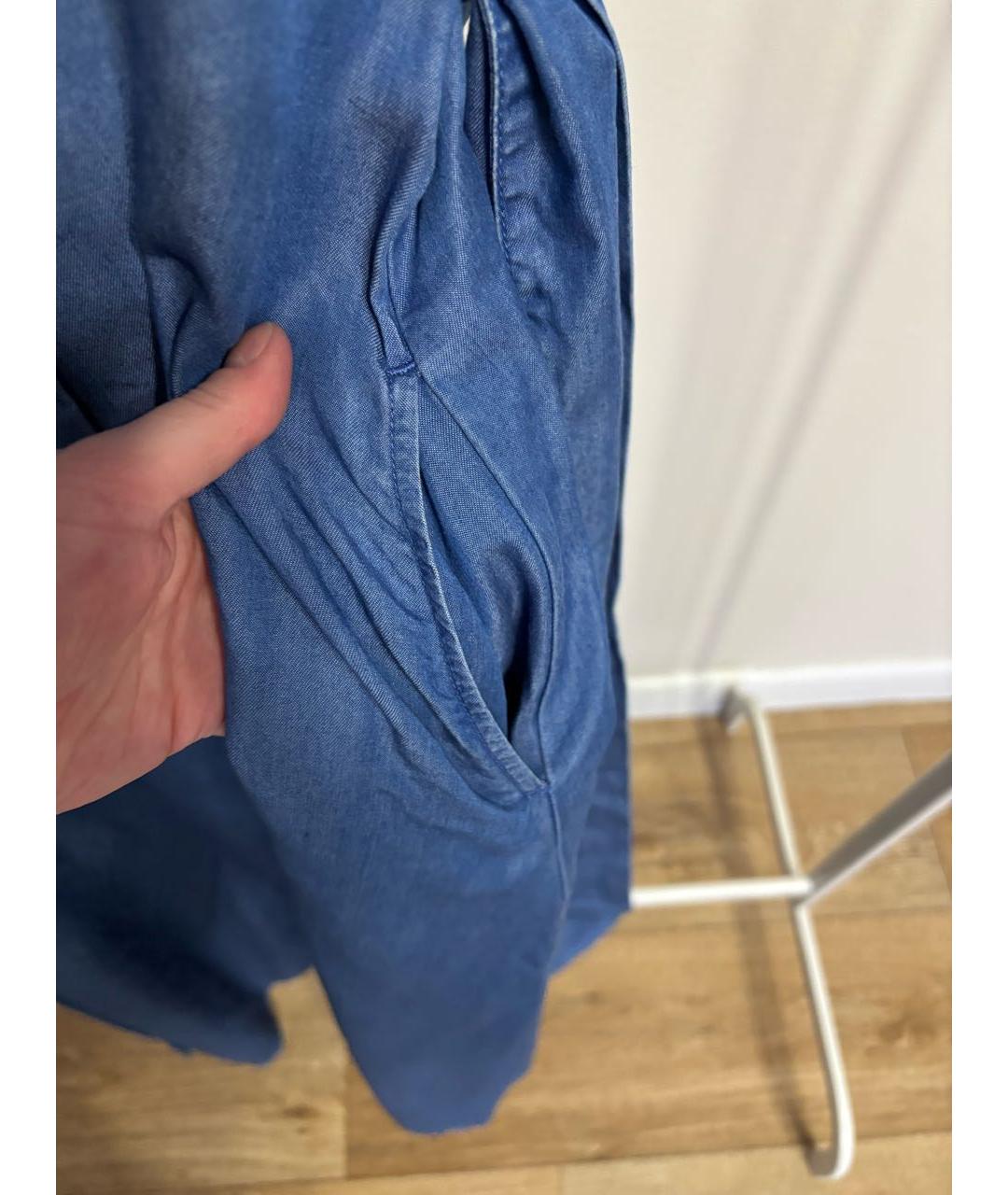 MAX MARA Синее деним повседневное платье, фото 5