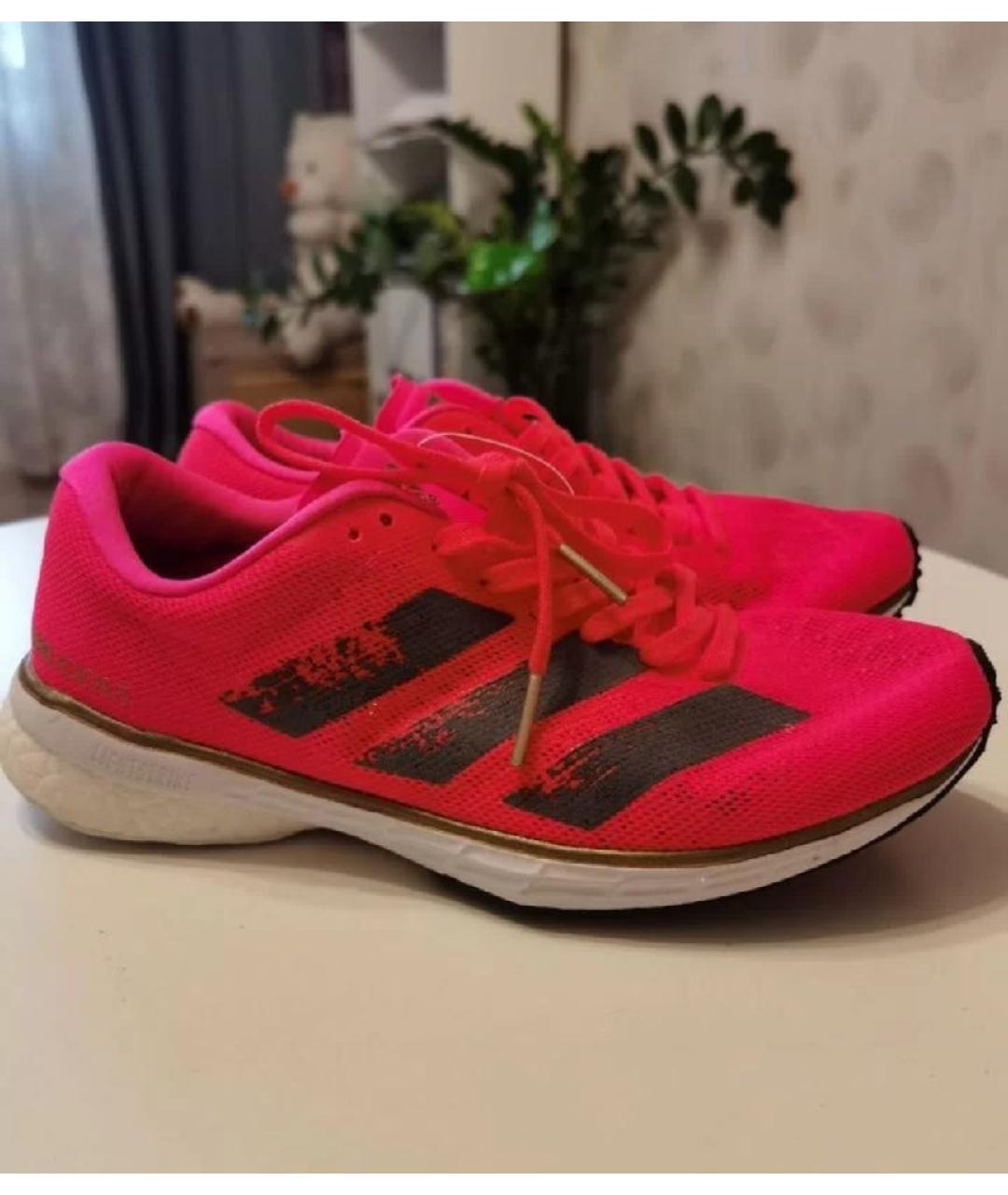 ADIDAS Розовые текстильные кроссовки, фото 10