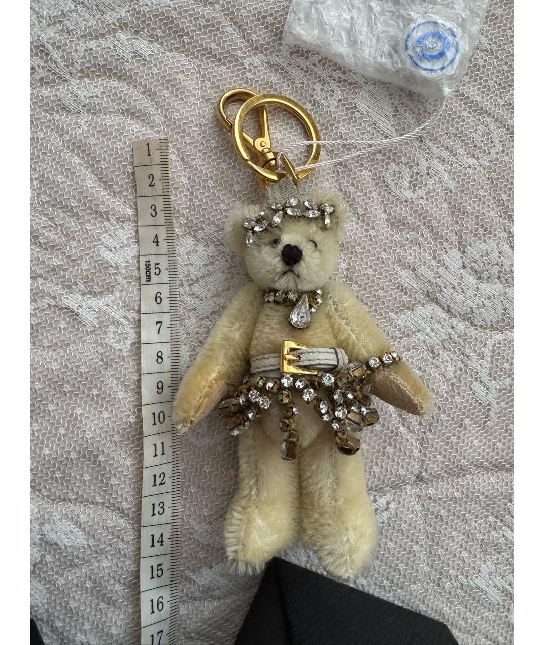 PRADA Бежевый брелок, фото 2