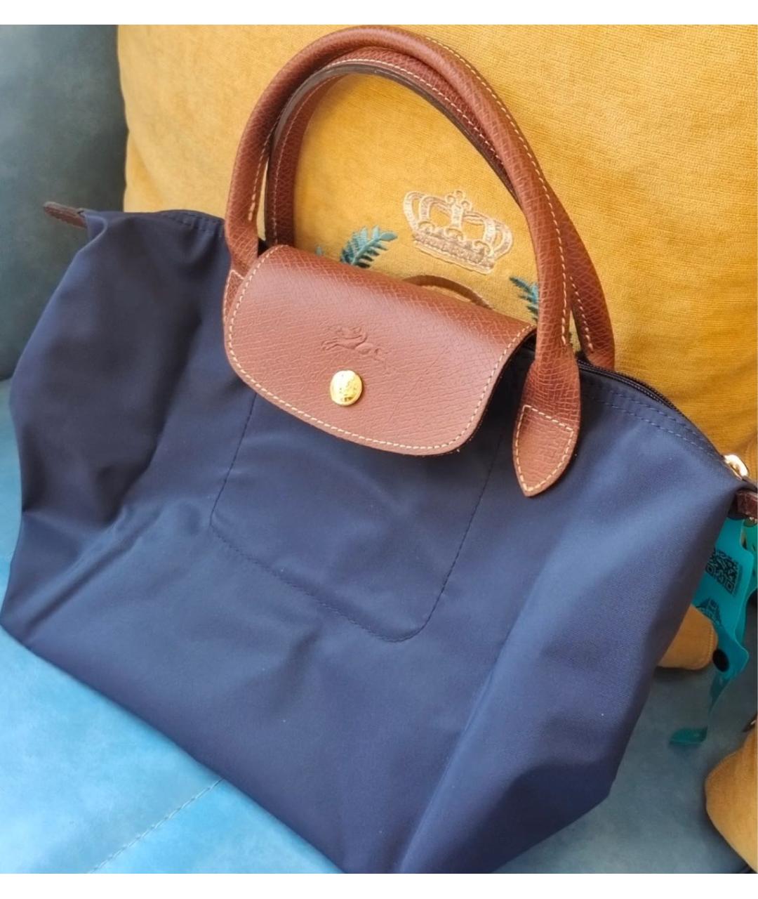 LONGCHAMP Темно-синяя сумка тоут, фото 6