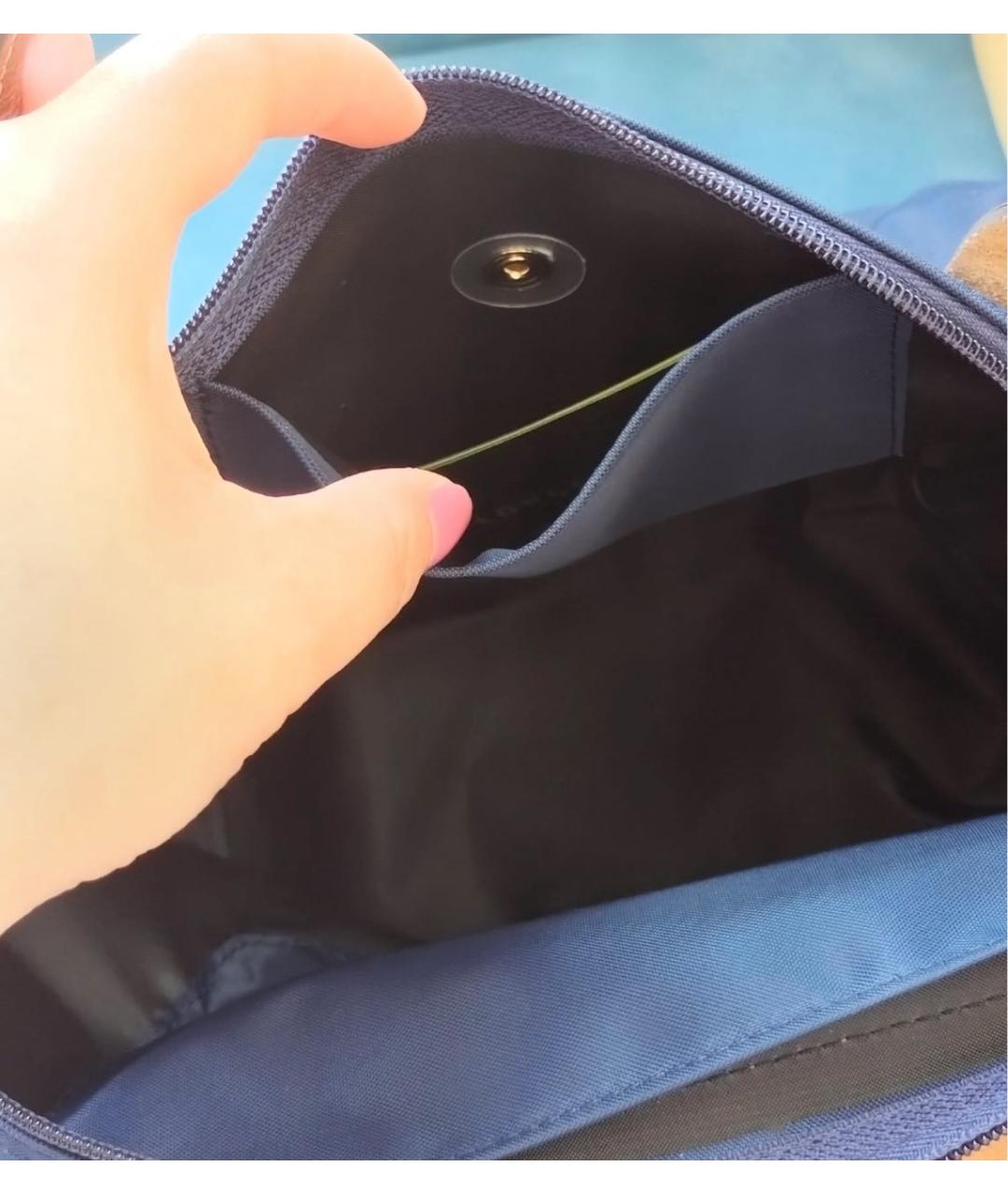 LONGCHAMP Темно-синяя сумка тоут, фото 7